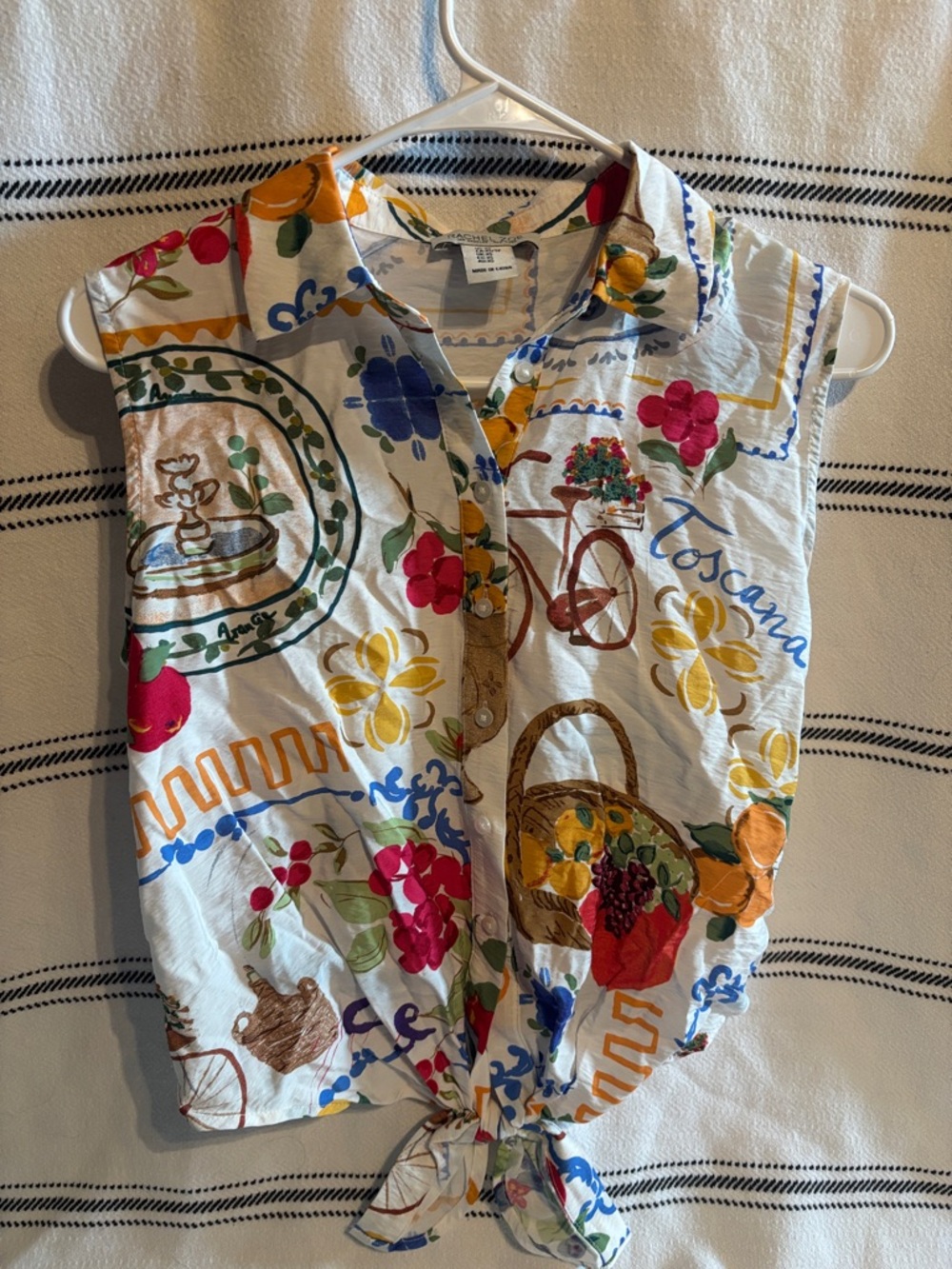 Rachel Zoe Italy inspired tie knot tank top